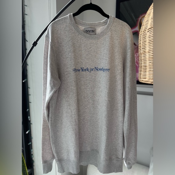NYON Gray Crewneck Sweater - Picture 1 of 4